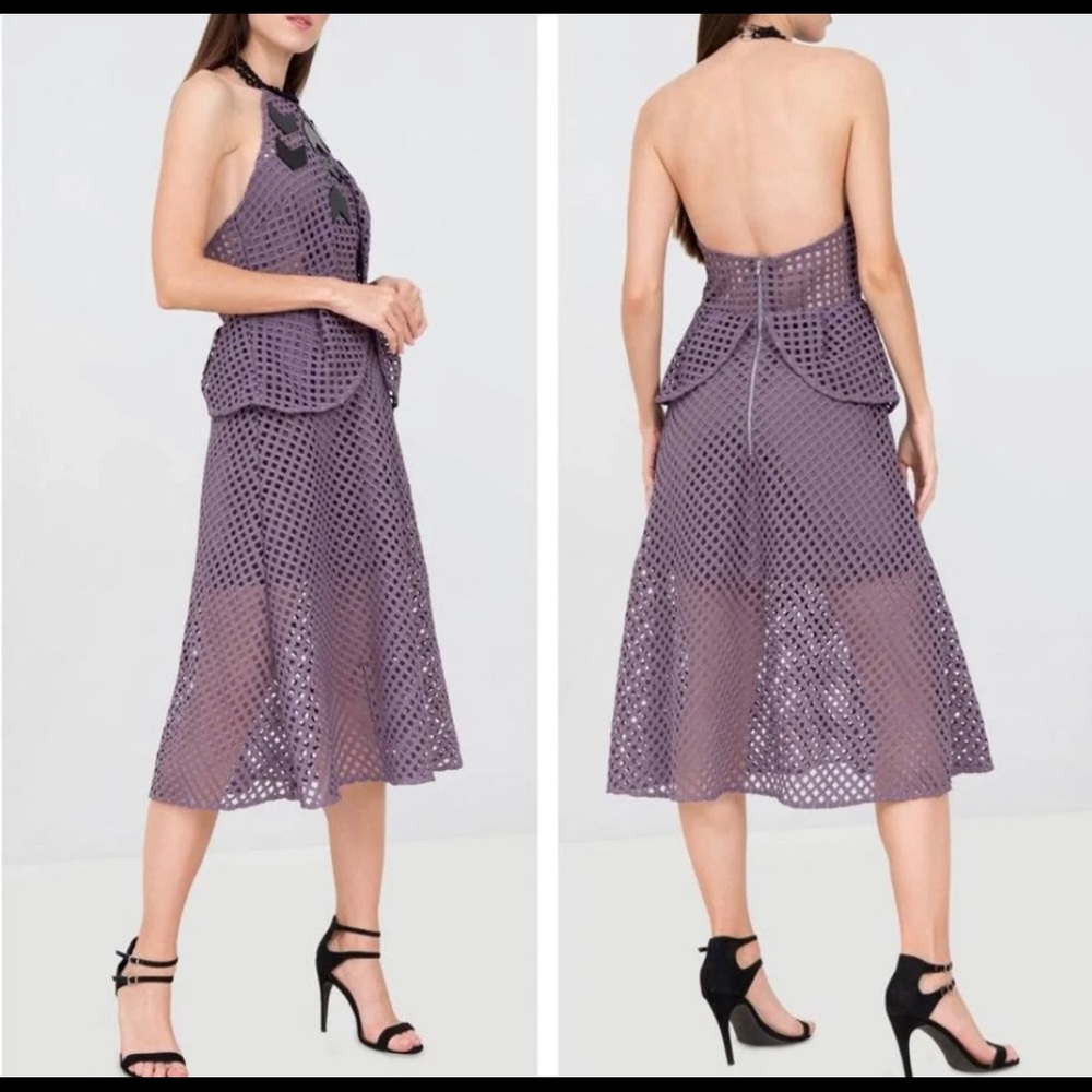 Self Portrait Embellish Peplum Dress